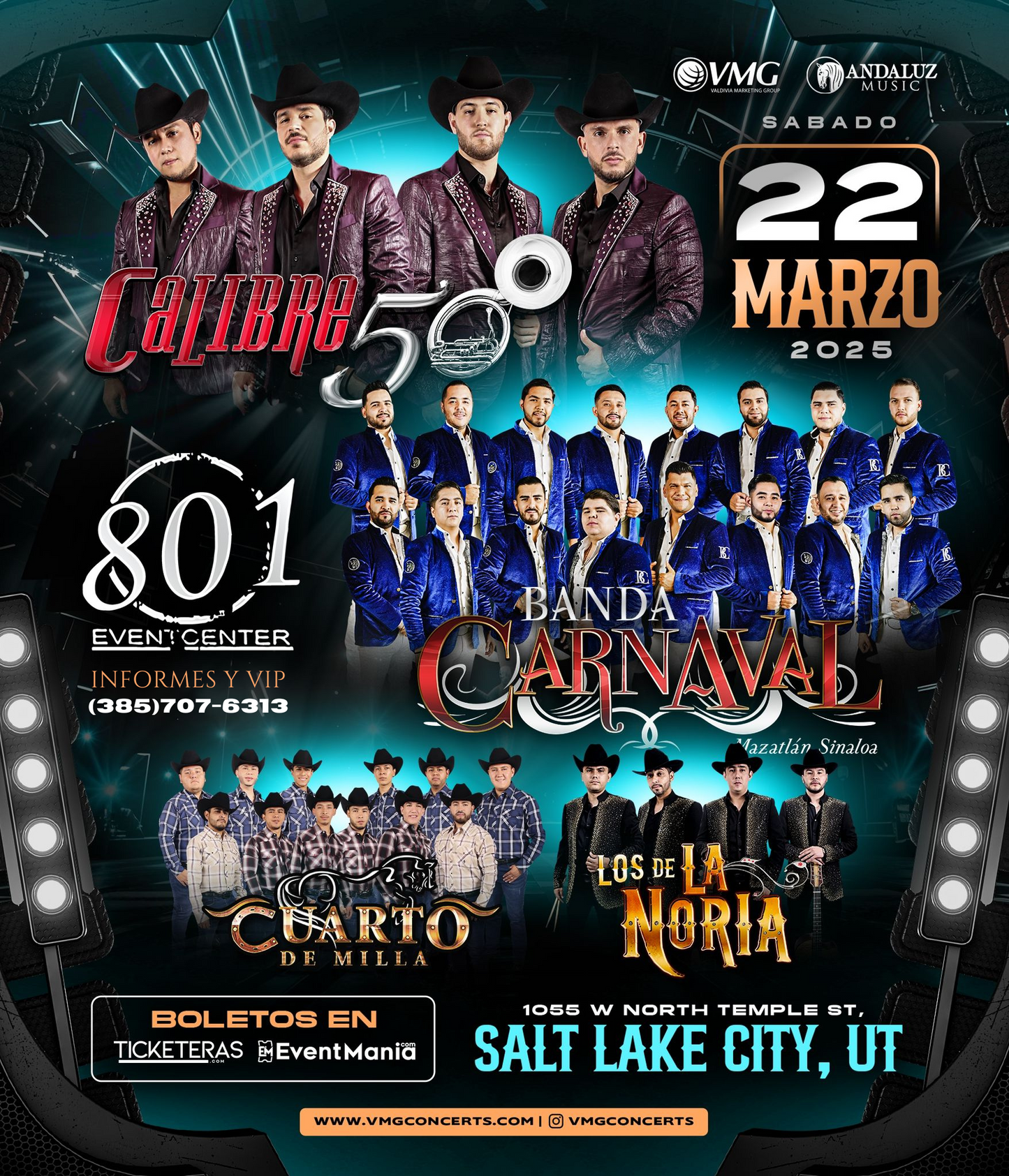 CALIBRE 50 - BANDA CARNAVAL - CUARTO DE MILLA - LA NORIA