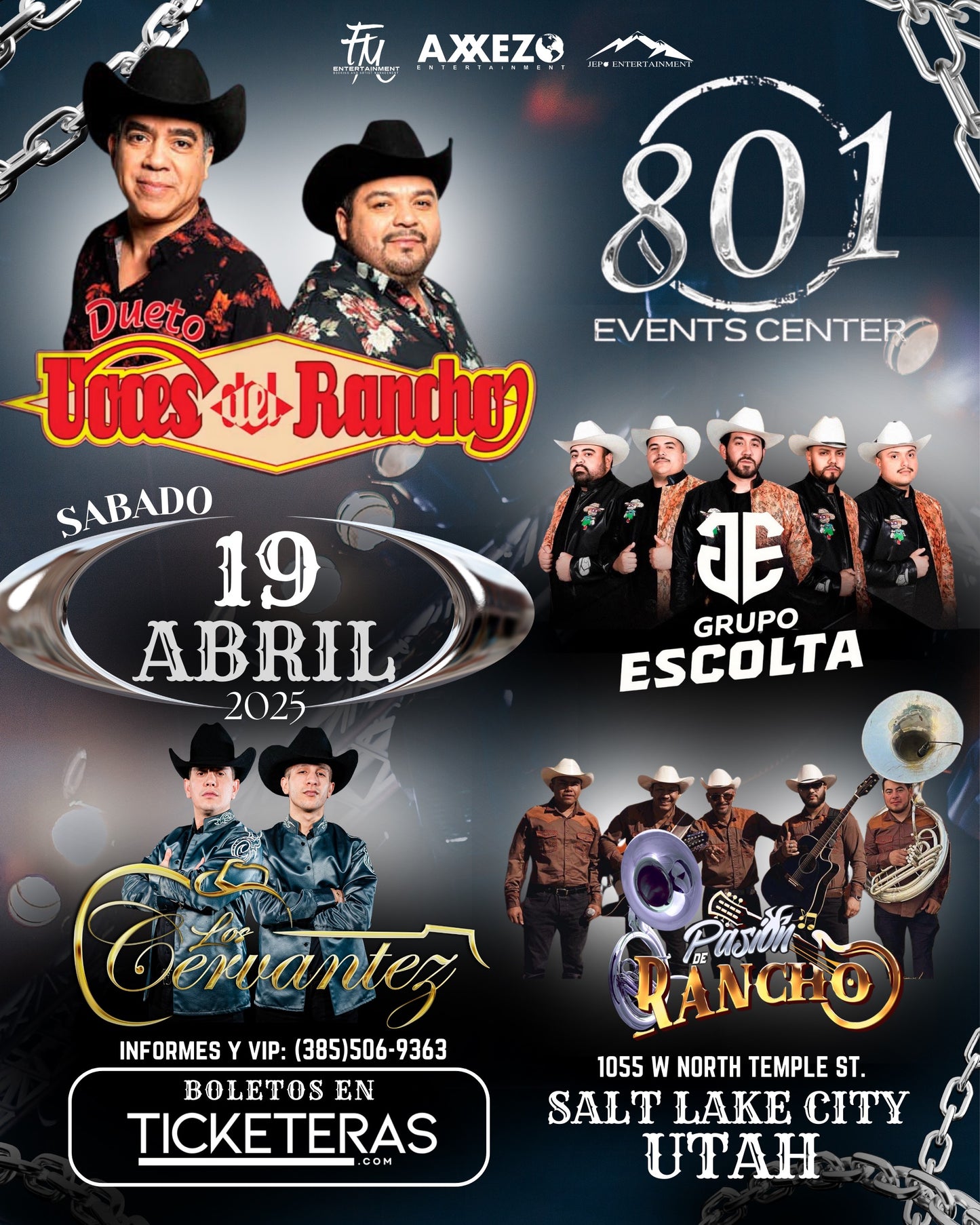 DUETO VOCES DEL RANCHO/GRUPO ESCOLTA/LOS CERVANTEZ/PASION DE RANCHO