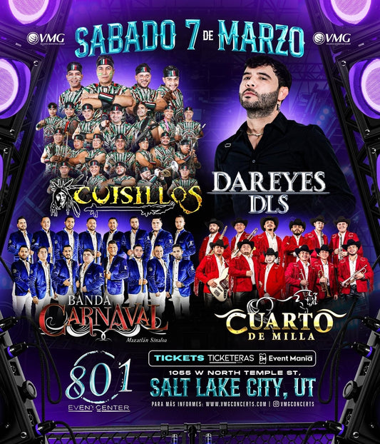 CUISILLOS/DAREYES DLS/BANDA CARNAVAL/CUARTO DE  MILLA