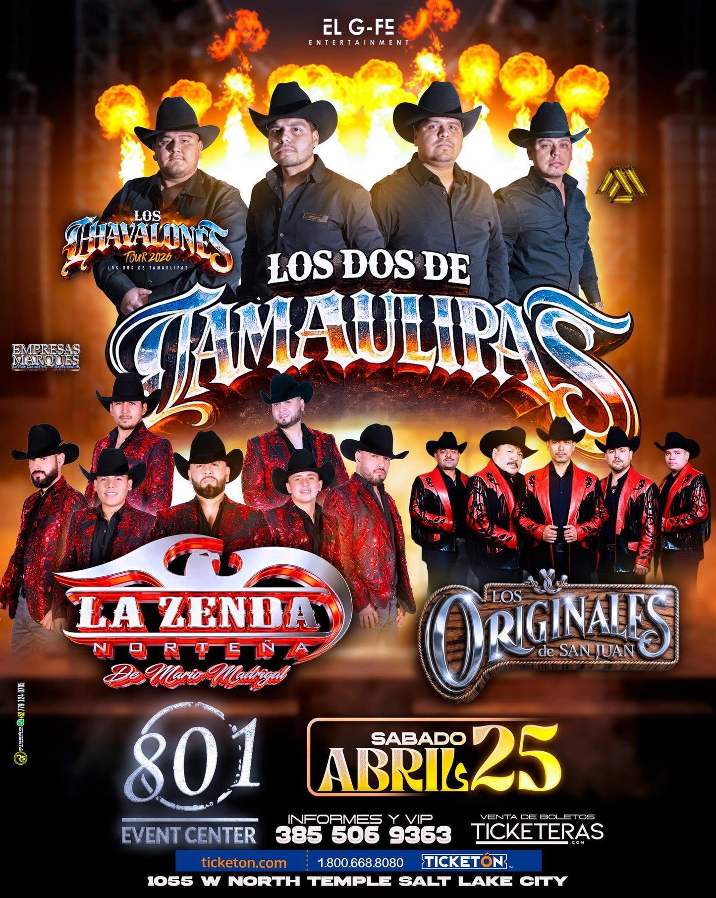 LOS 2 DE TAMAULIPAS/LA ZENDA NORTENA/LOS ORIGINALES