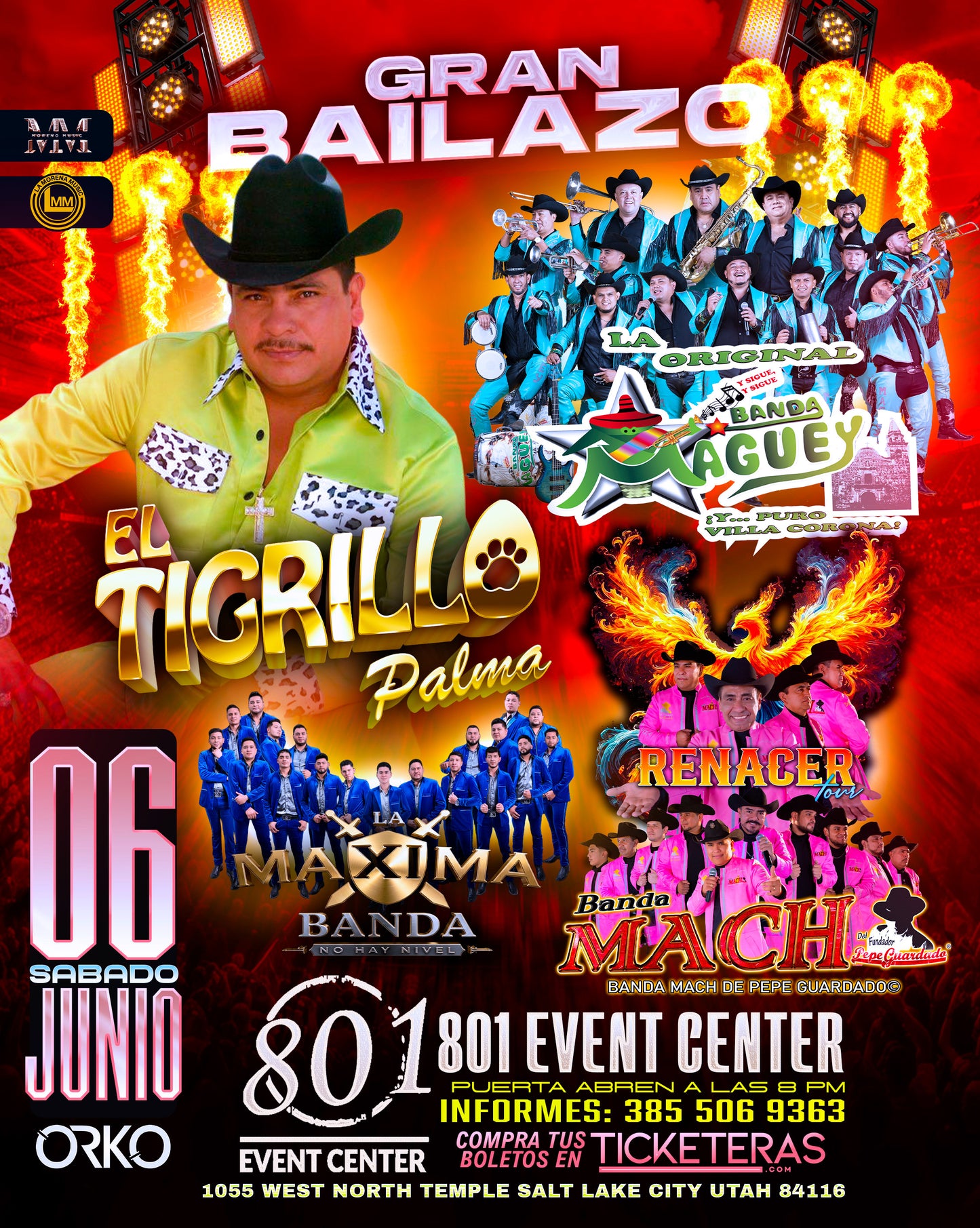 TIGRILLO PALMA/BANDA MAGUEY/BANDA MACH/MAXIMA BANDA