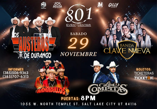 LOS AUSTEROS/BANDA CLAVE NUEVA/DUETO ARMADILLOS/LOS COMPITAS