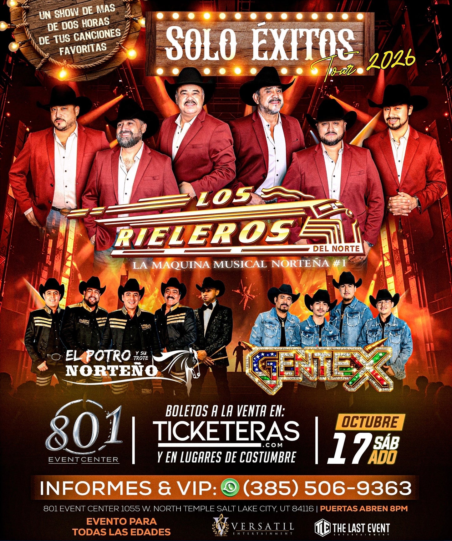 LOS RIELEROS SOLO EXITOS TOUR 2026